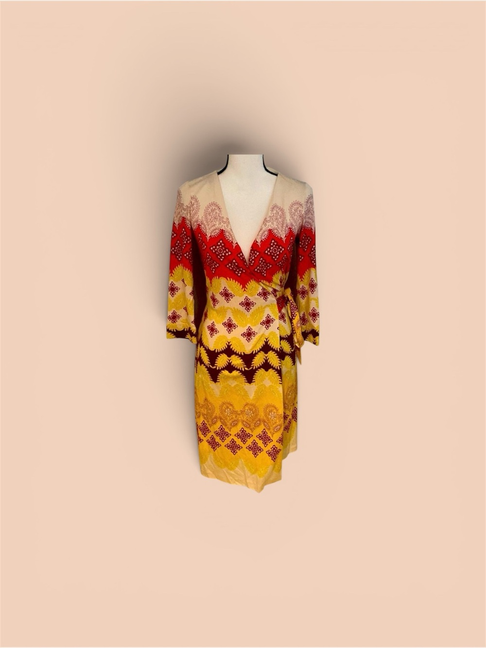 Diane von Furstenberg New Julian Two Wrap Dress 100% Silk